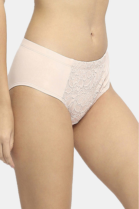 Soie High Rise Full Coverage Hipster Panty - Peach Skin — image 3